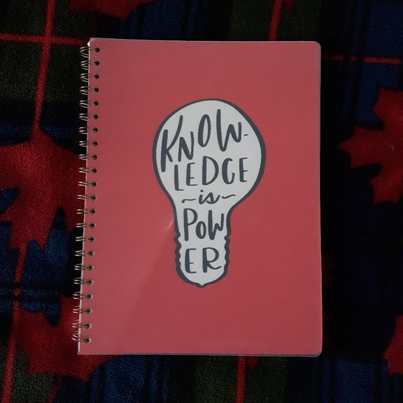 🌸 3 for $20 🌸 Large Notebook (A4) "Knowledge is Power" - Picture 2 of 8